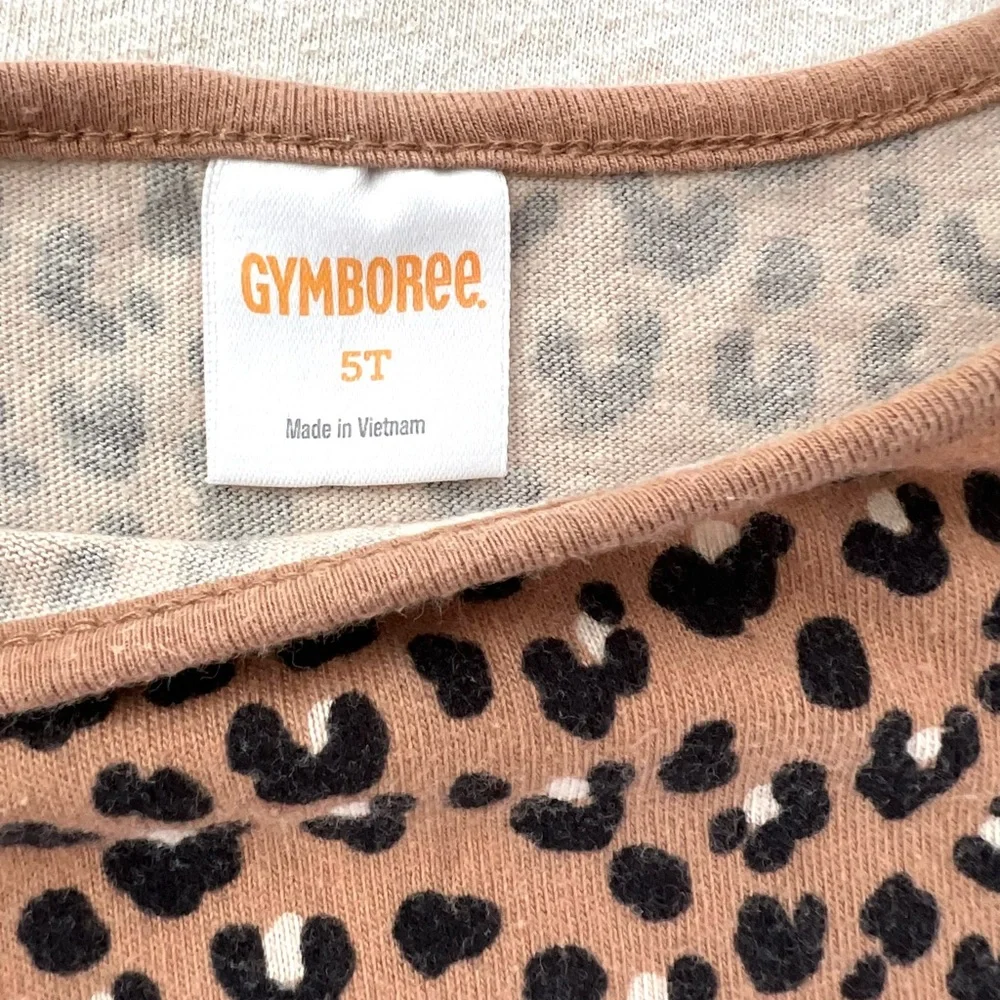 Gymboree Tan and Black Leopard Print Dress